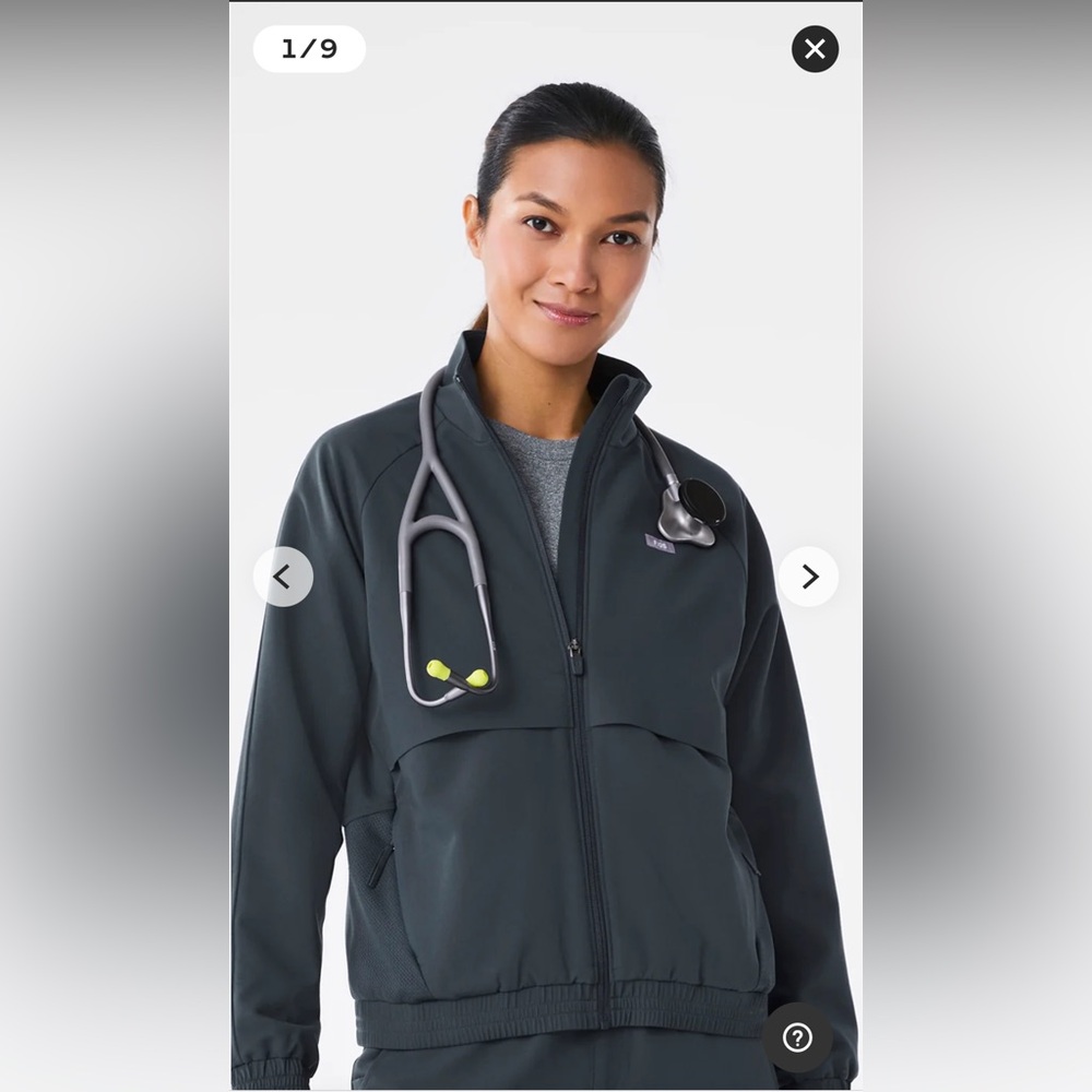 Sydney figs jacket in color dark harbour. Sz medium. Perfect condition